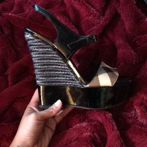 Authentic Burberry wedges